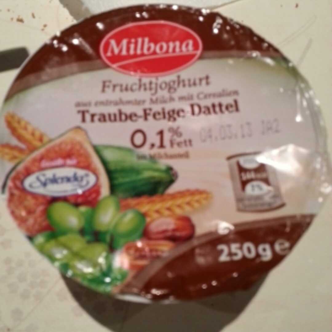 Milbona Fruchtjoghurt Traube-Feige-Dattel