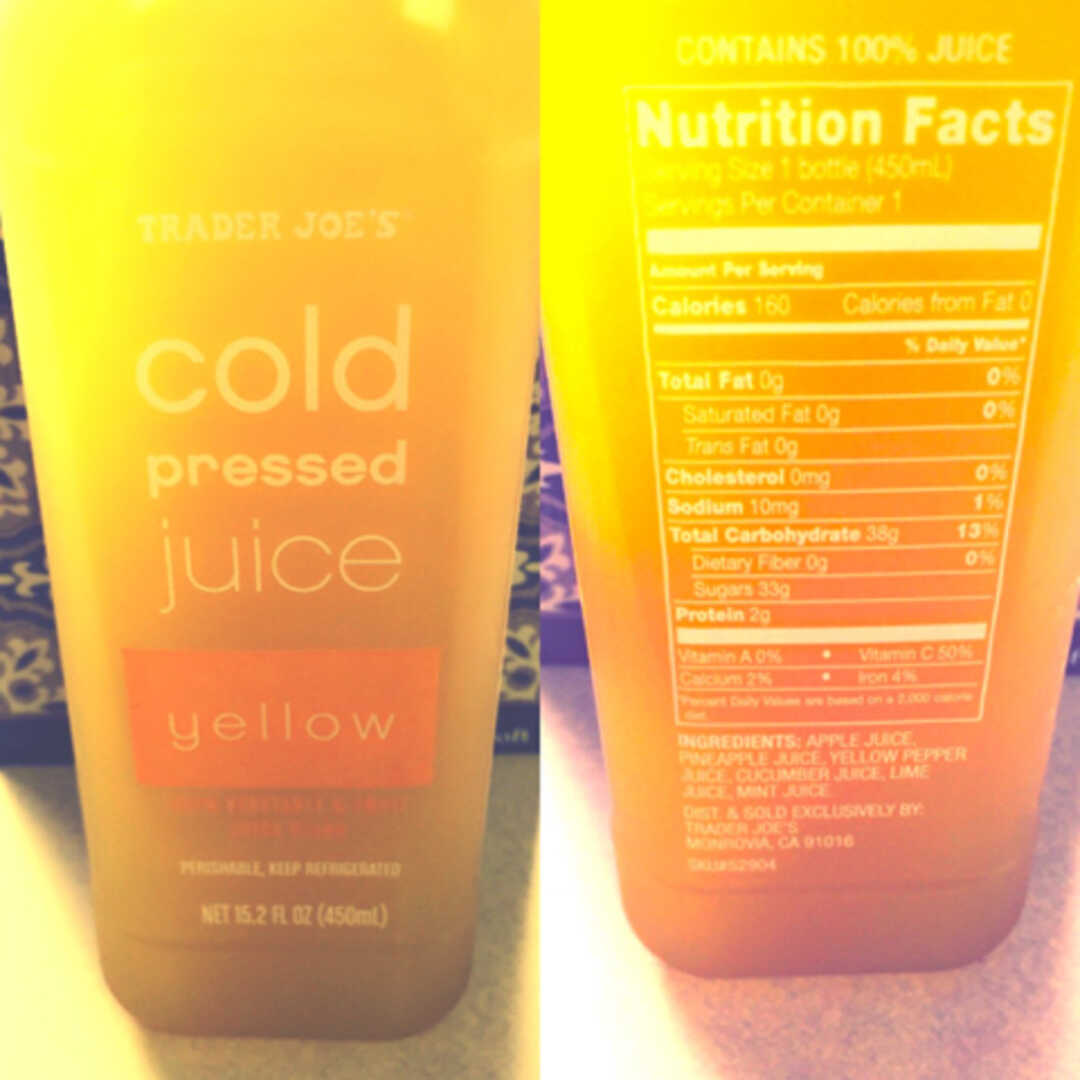 Trader Joe's Cold Pressed Juice - Yellow
