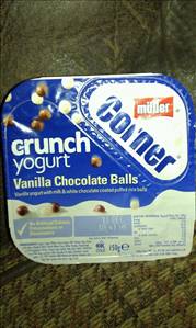 Muller Corner Vanilla Chocolate Balls Crunch (150g)