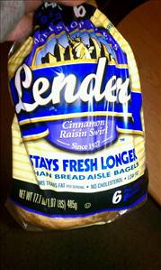 Lender's Cinnamon Raison Swirl Bagel