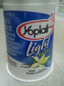 Yoplait Light Fat Free Yogurt - Very Vanilla