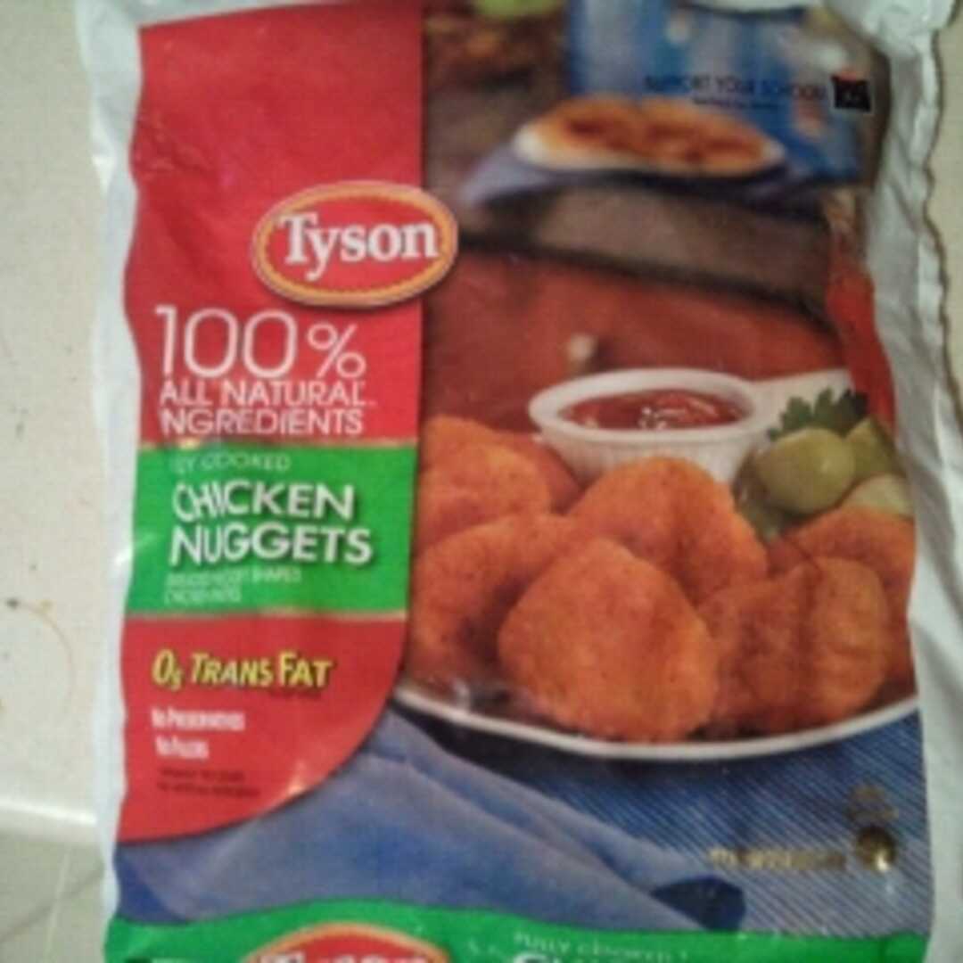Tyson Foods 100% All Natural Fully Cooked Chicken Nuggets