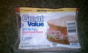 Great Value 97% Fat Free Cooked Ham