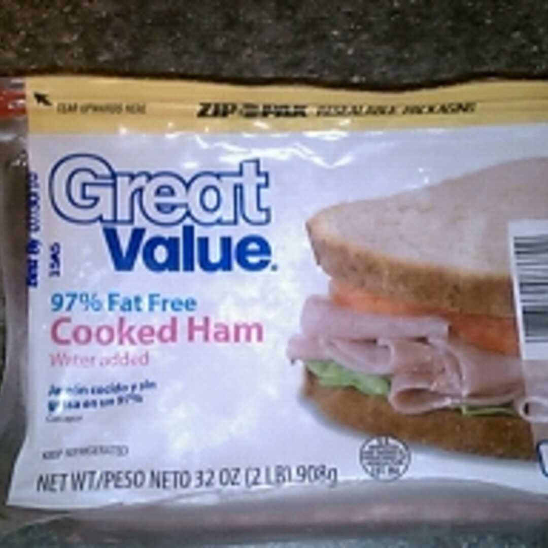 Great Value 97% Fat Free Cooked Ham