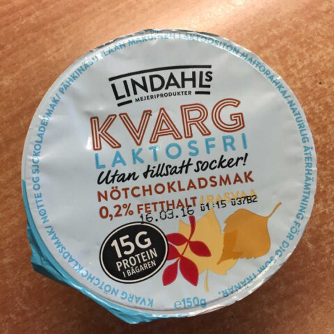 Lindahls  Kvarg Laktosfri Nötchokladsmak