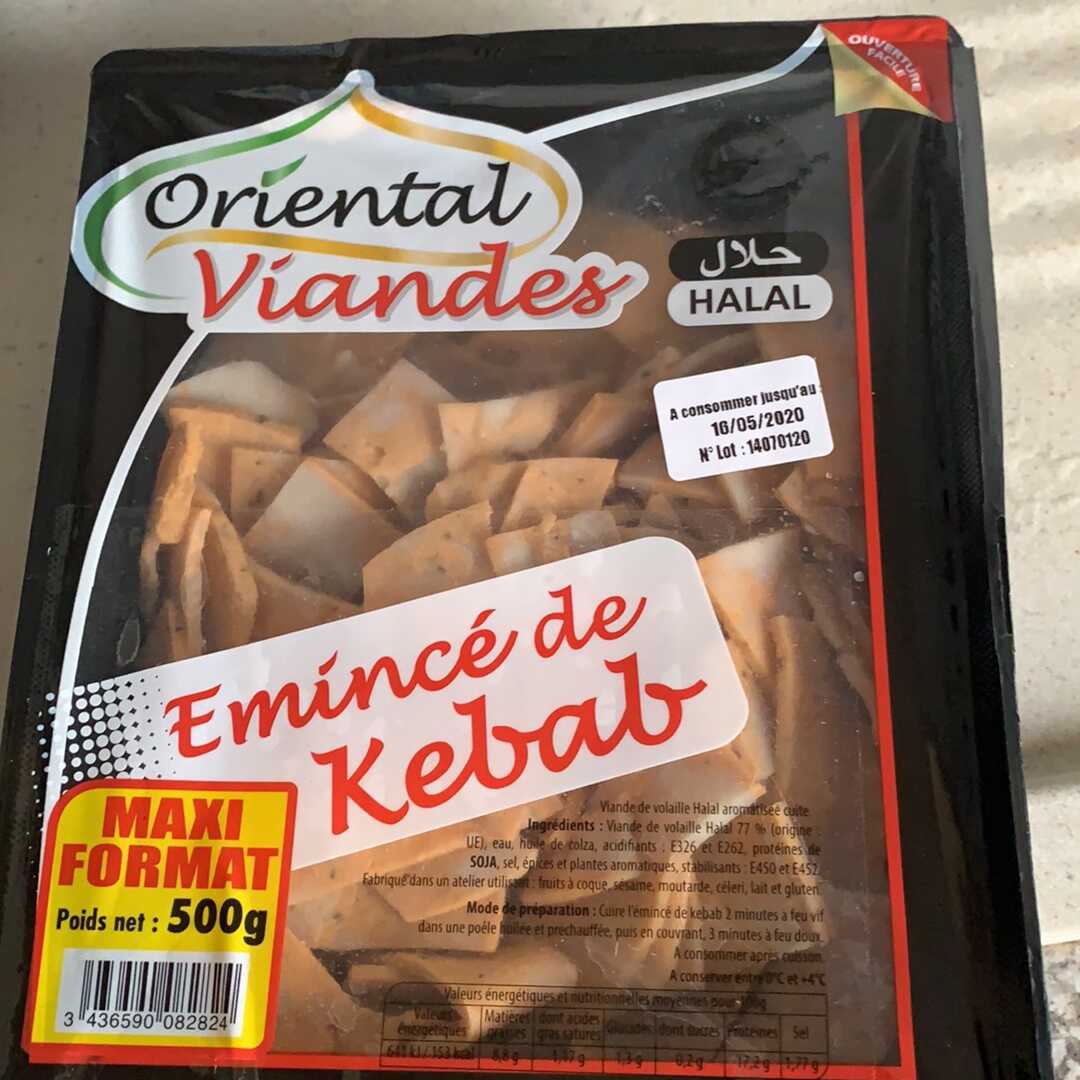 Oriental Viandes Émincé de Kebab