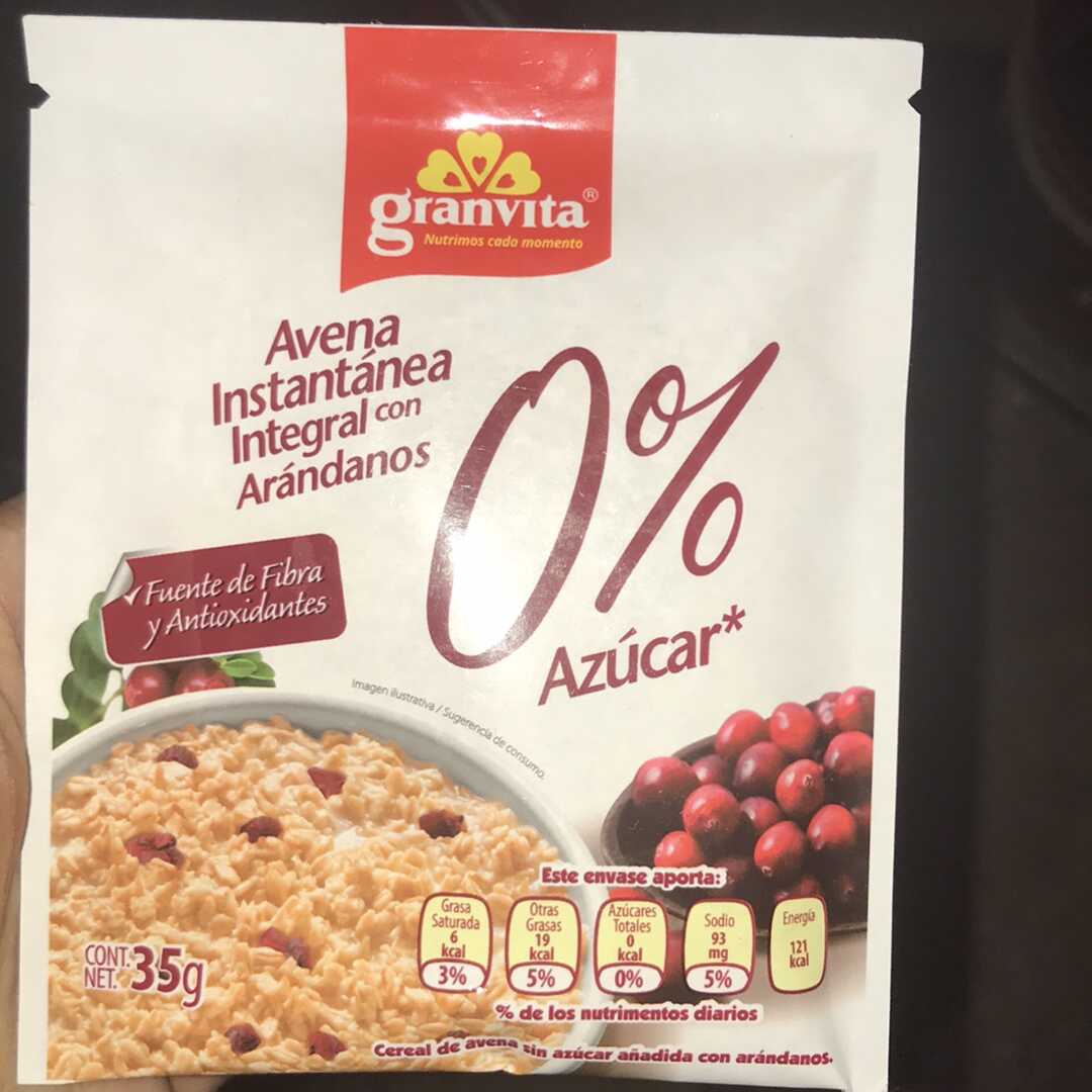 Granvita Avena Instantánea Integral con Arándanos 0% Azúcar