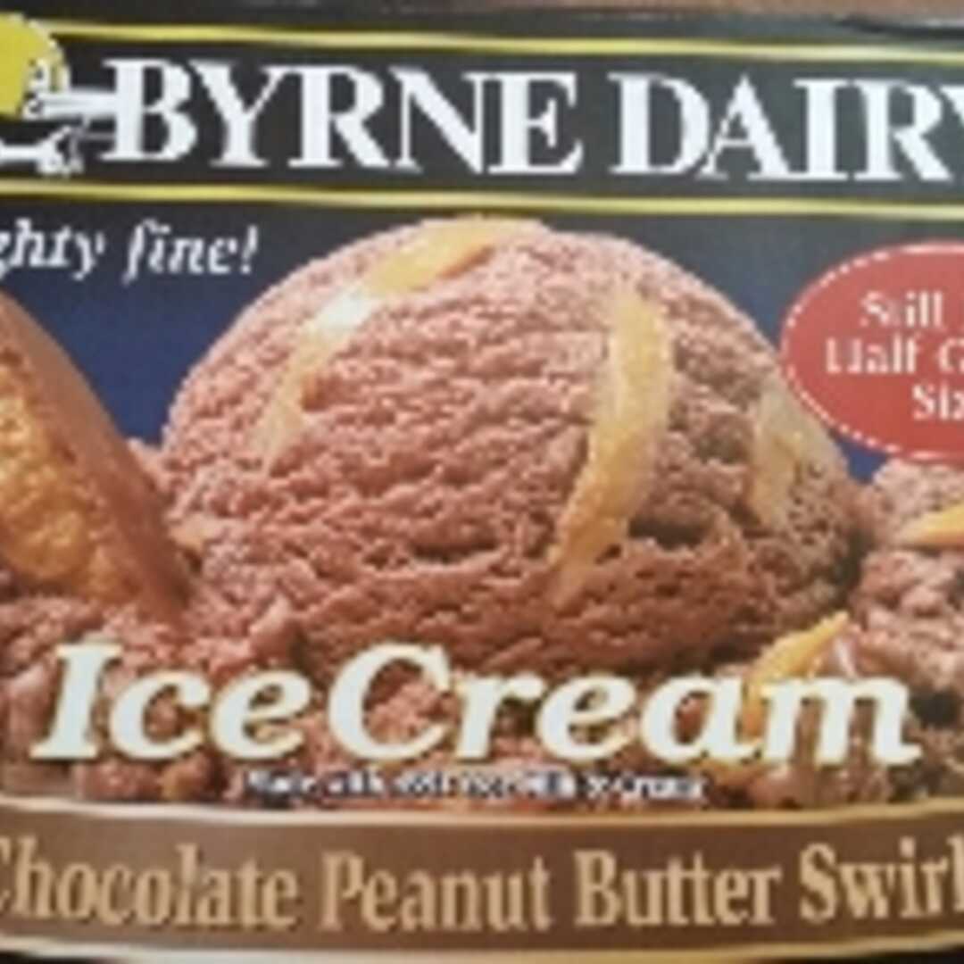 Byrne Dairy Chocolate Peanut Butter Swirl Ice Cream