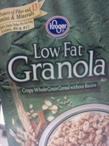 Kroger Low Fat Granola with Raisins