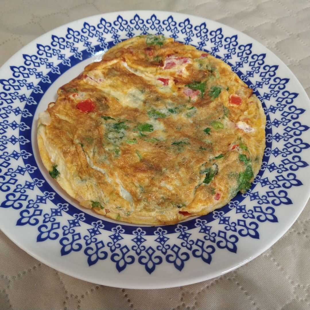 Omelete ou Ovos Mexidos com Vegetais