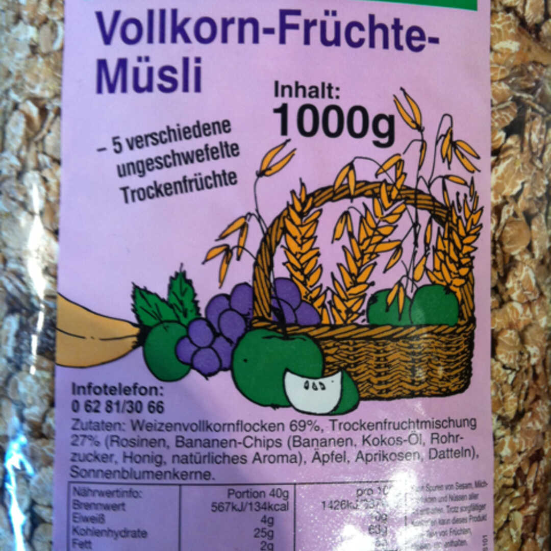 Seitenbacher Vollkorn-Früchte-Müsli