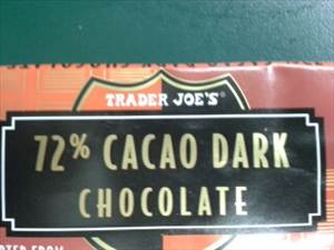 Trader Joe's 72% Cacao Dark Chocolate