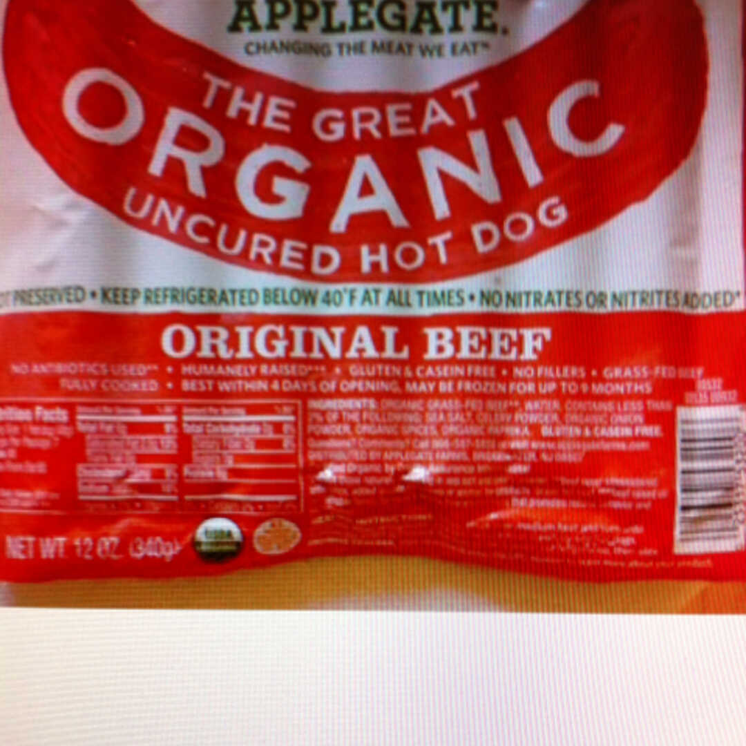 Applegate Farms Organic Beef Hot Dogs