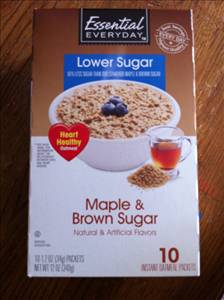Essential Everyday Lower Sugar Maple & Brown Sugar Instant Oatmeal