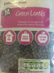Morrisons Wholefoods Green Lentils