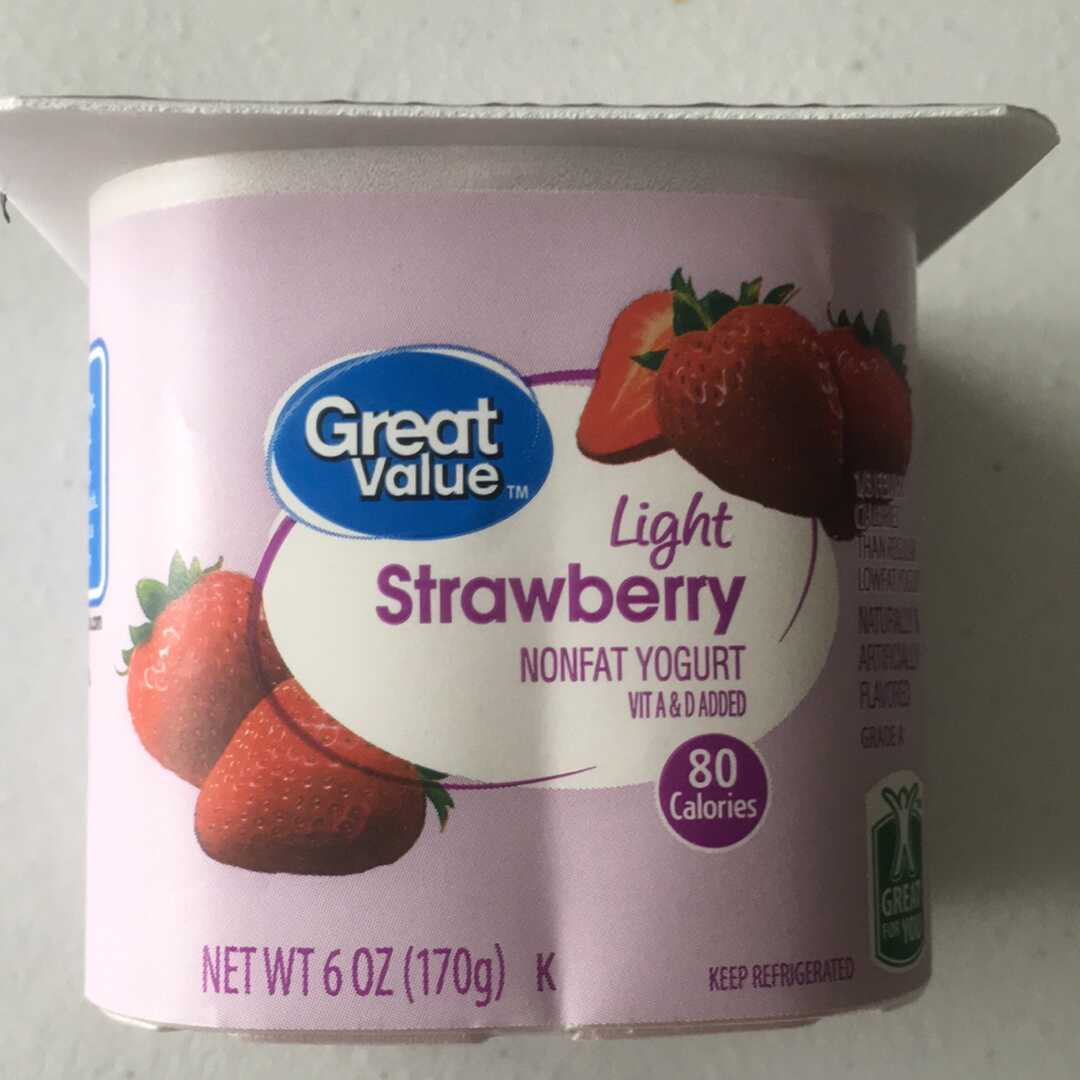 Great Value Light Nonfat Yogurt - Strawberry