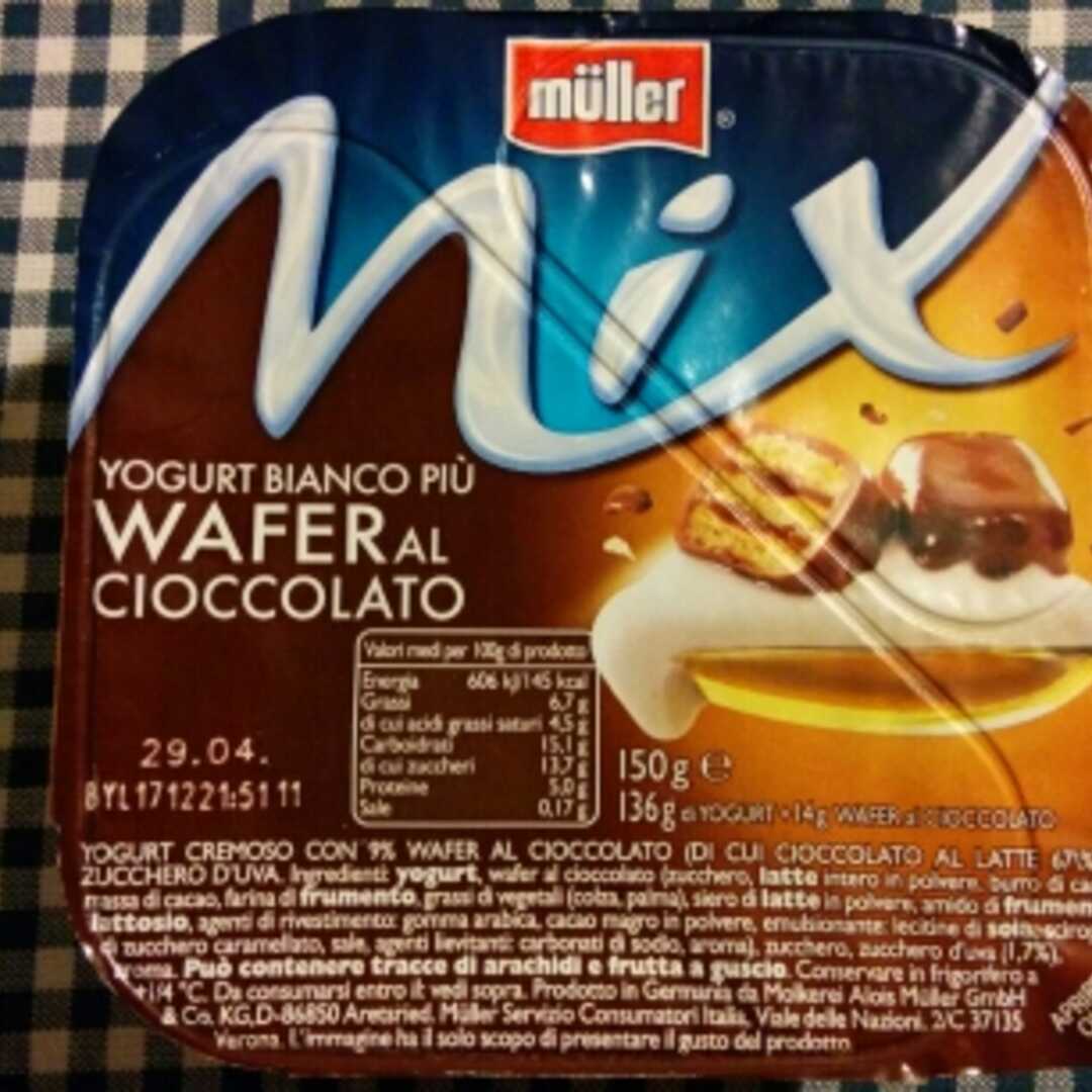 Muller Mix Yogurt Bianco e Wafer al Cioccolato