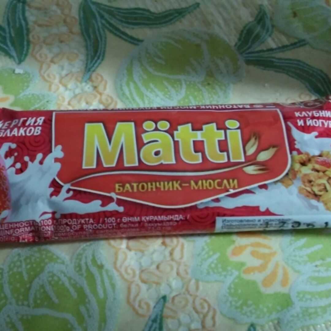 Matti Батончик-Мюсли Клубника и Йогурт