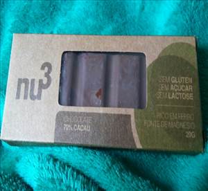 Nu3 Chocolate 70% Cacau