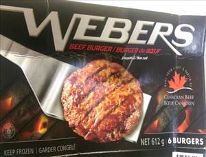 Webers Beef Burger