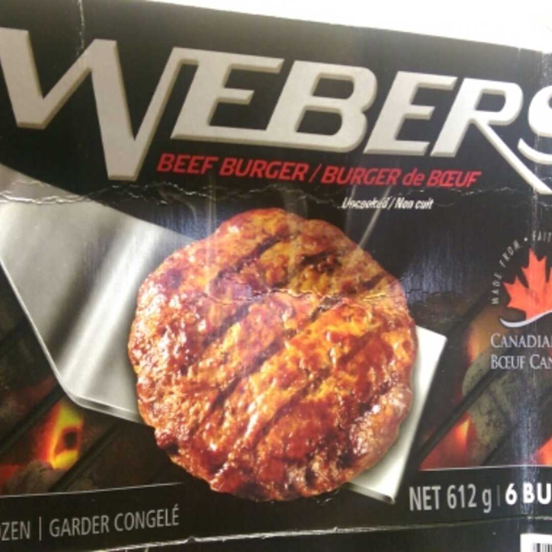 Webers Beef Burger