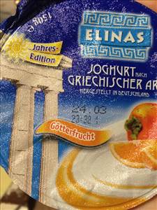 Elinas Joghurt nach Griechischer Art Götterfrucht