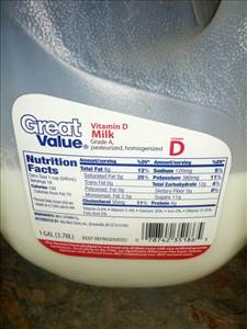 Great Value  Vitamin D Milk