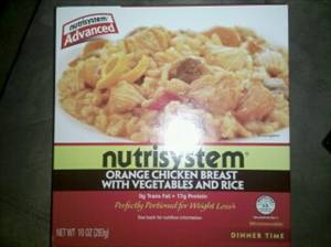 NutriSystem Orange Chicken Breast with Vegetables & Rice