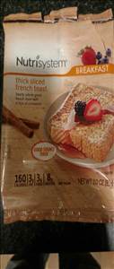 NutriSystem Thick Sliced French Toast