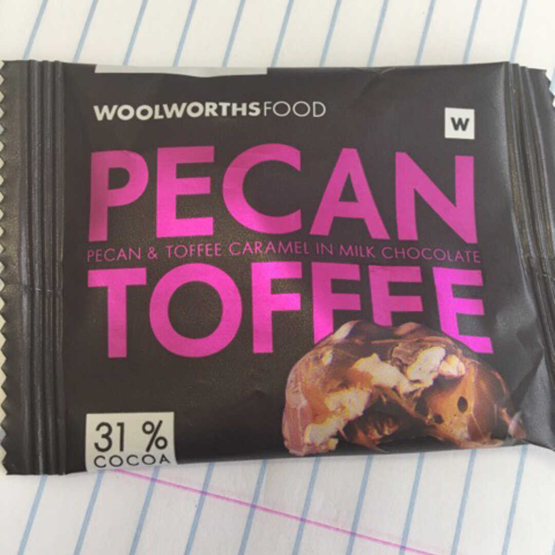 Woolworths Pecan Toffee
