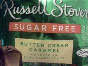 Russell Stover Sugar Free Butter Cream Caramel covered with Chocolate