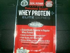 Six Star Pro Nutrition Professional Strength Whey Protein Plus Elite Series - Vanilla Cream
