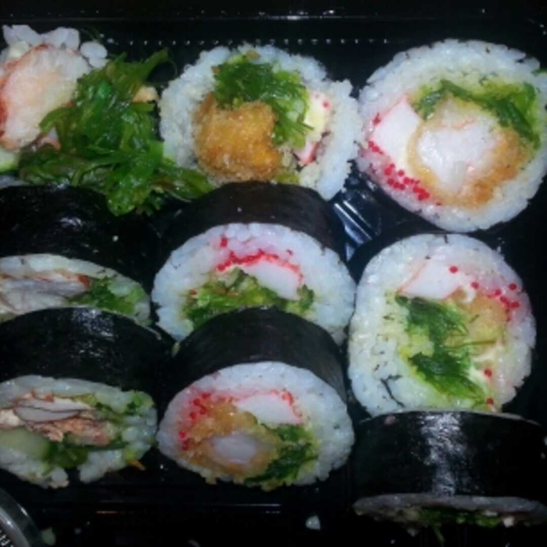 Sushi with Vegetables and Seafood