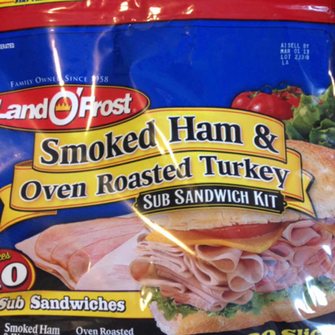 Land O' Frost Smoked Ham & Oven Roasted Turkey Sub Sandwich Kit