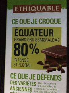 Ethiquable Chocolat 80%