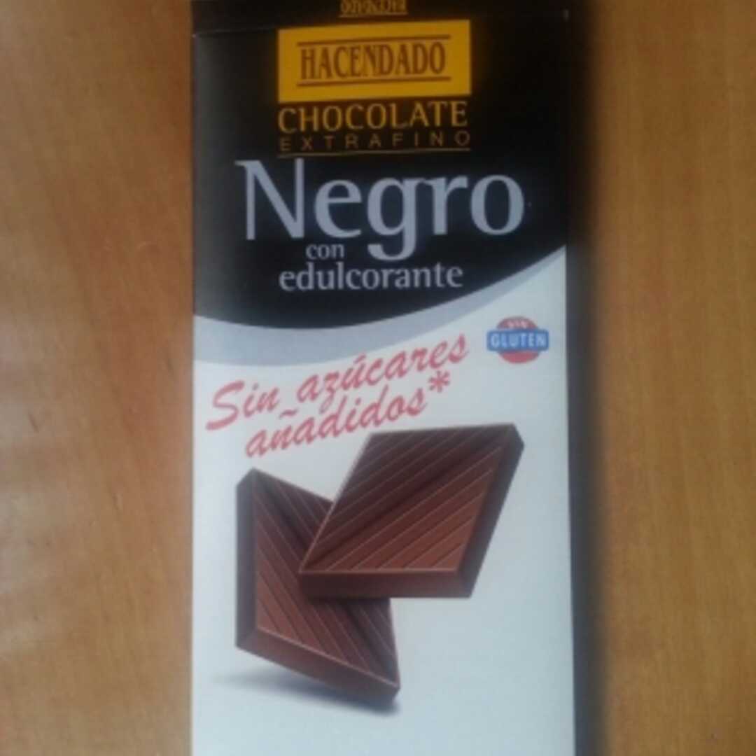 Hacendado Chocolate Extrafino Negro con Edulcorantes