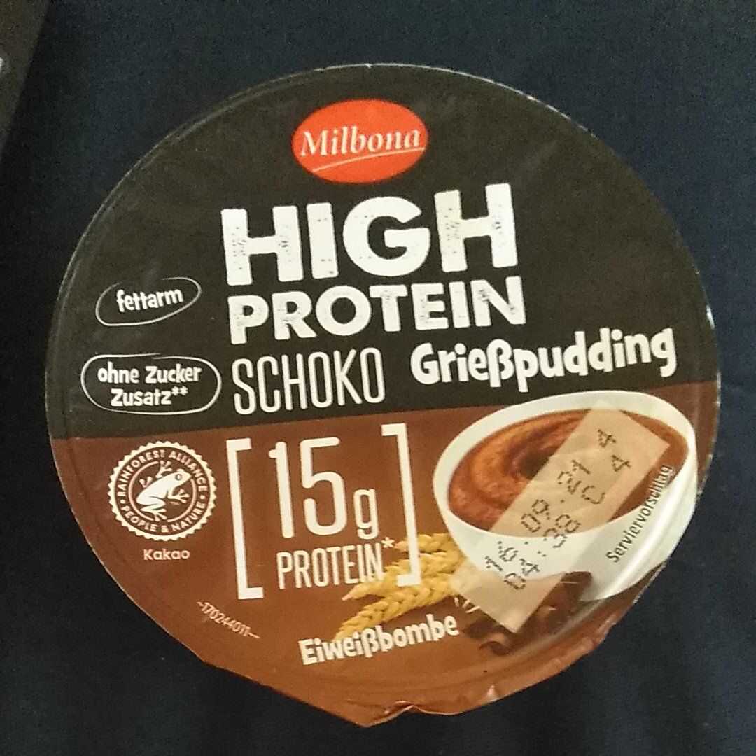 Milbona High Protein Grießpudding Schoko