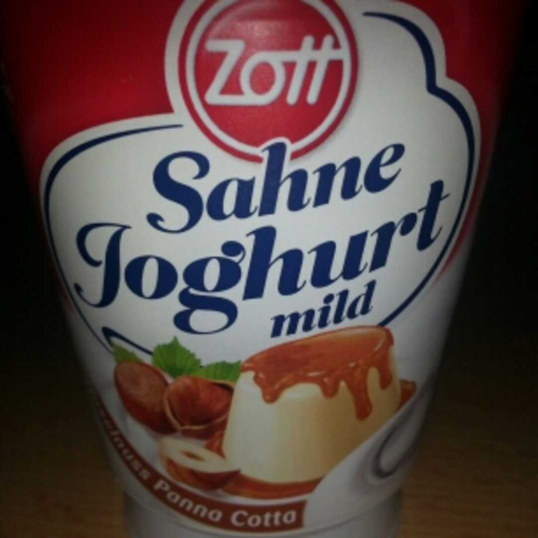 Zott Sahne Joghurt Haselnuss Panna Cotta