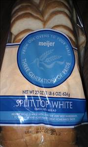Meijer Split Top White Bread