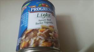 Progresso Light Savory Beef Barley Vegetable Soup