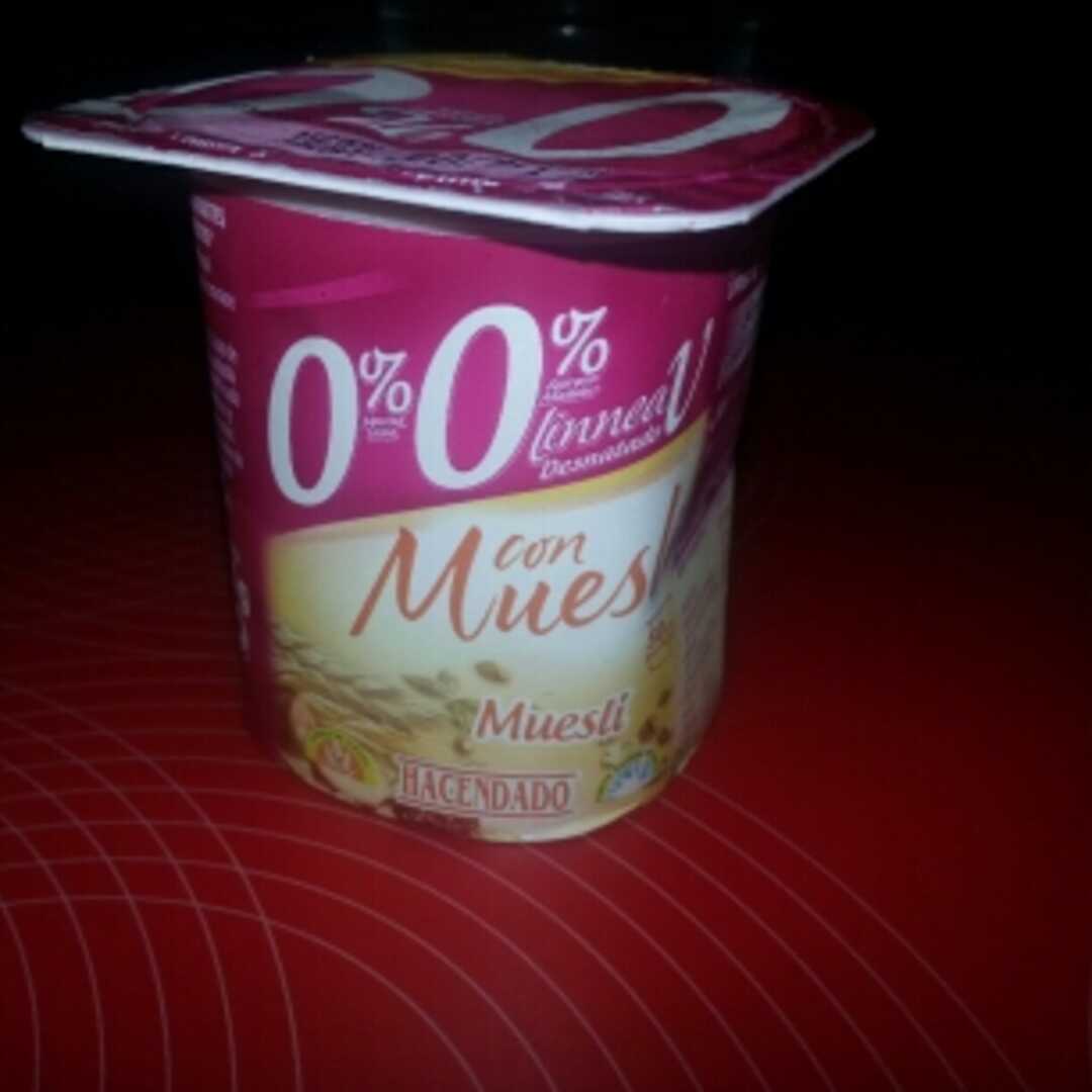 Hacendado Yogur 0% con Muesli