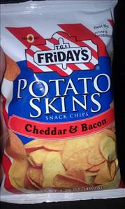 TGI Friday's Bacon & Cheddar Potato Skins Snack Chips