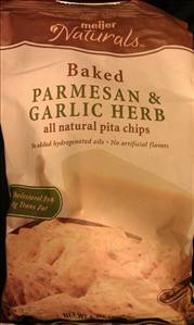 Meijer Baked Parmesan & Garlic Herb Pita Chips