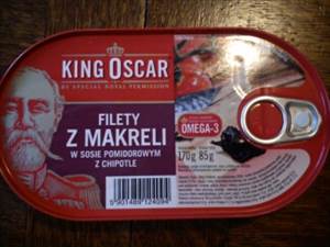 King Oscar Filety z Makreli w Sosie Pomidorowym z Chipotle