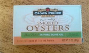 Crown Prince Naturally Smoked Oysters in Pure Olive Oil