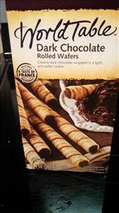 World Table Dark Chocolate Rolled Wafers
