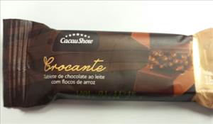 Cacau Show Tablete de Chocolate Ao Leite com Flocos de Arroz