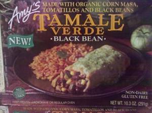 Amy's Black Bean Tamale Verde with Spanish Rice
