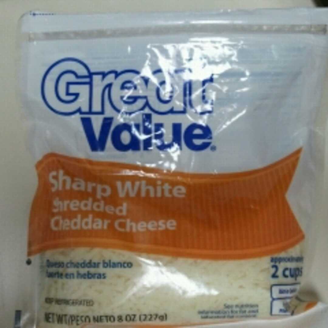 Great Value Shredded Sharp White Cheddar Cheese