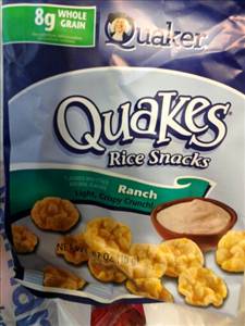 Quaker Quakes Rice Snacks - Ranch